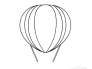 怎么画热气球简笔画（儿童简笔画）