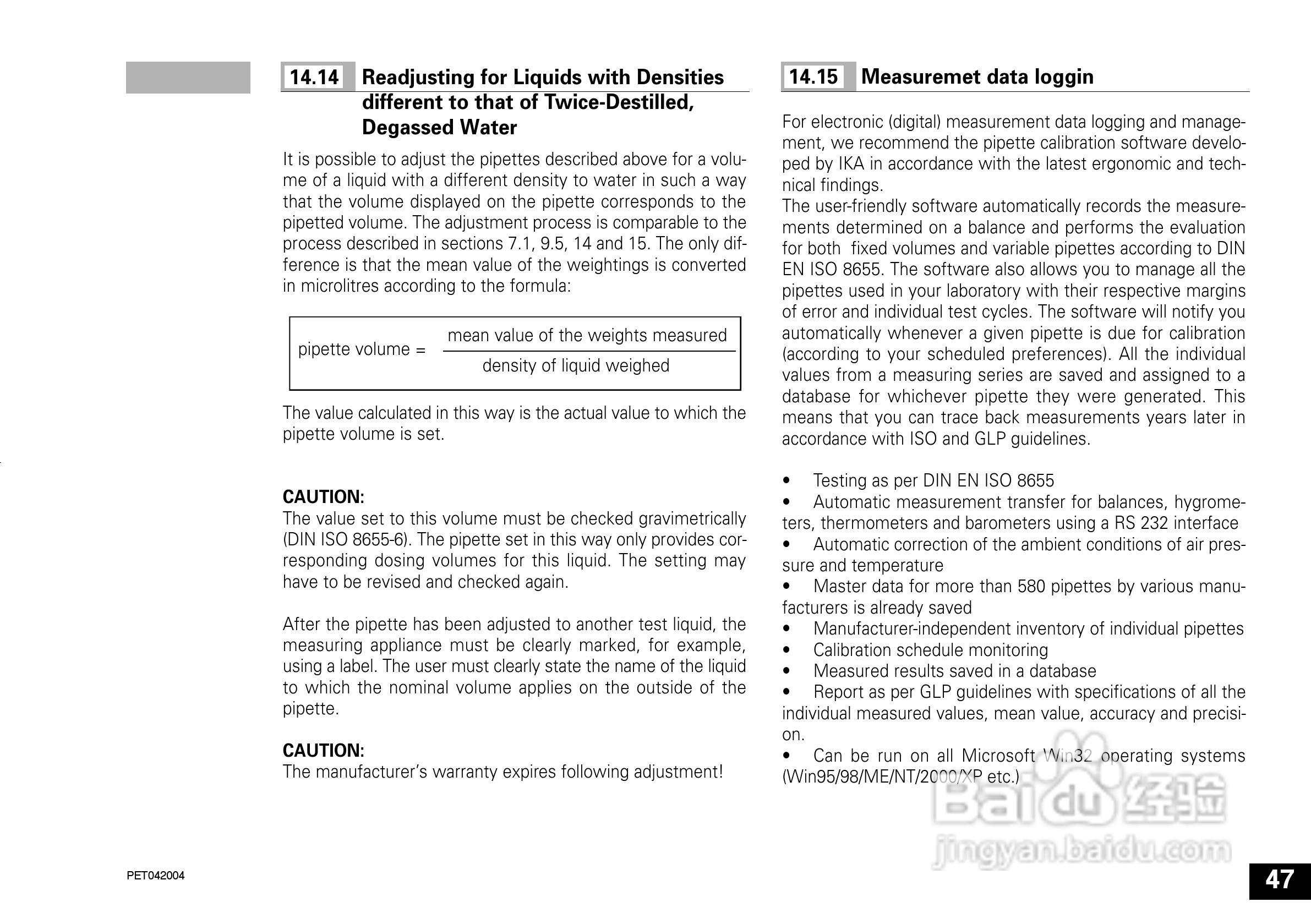 IKA IKA®-PET 100µl 定量移液器使用说明书:[5]