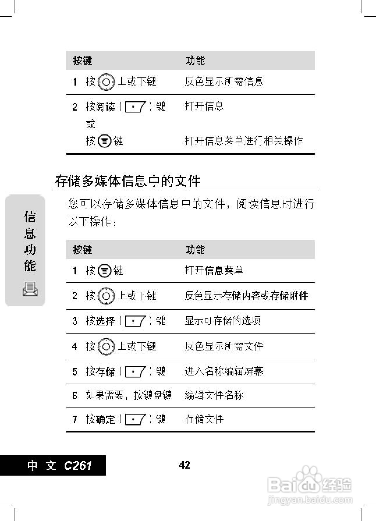 摩托罗拉C261手机使用说明书:[5]