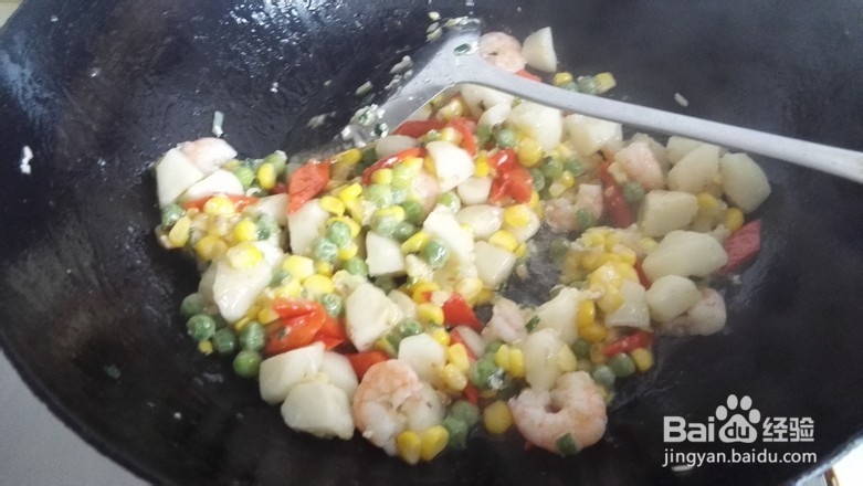 家常荸荠炒虾仁