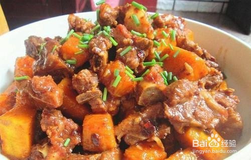 红烧排骨炖南瓜