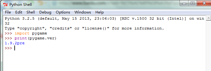 Win7下安装Python扩展包开发游戏Pygame的步骤