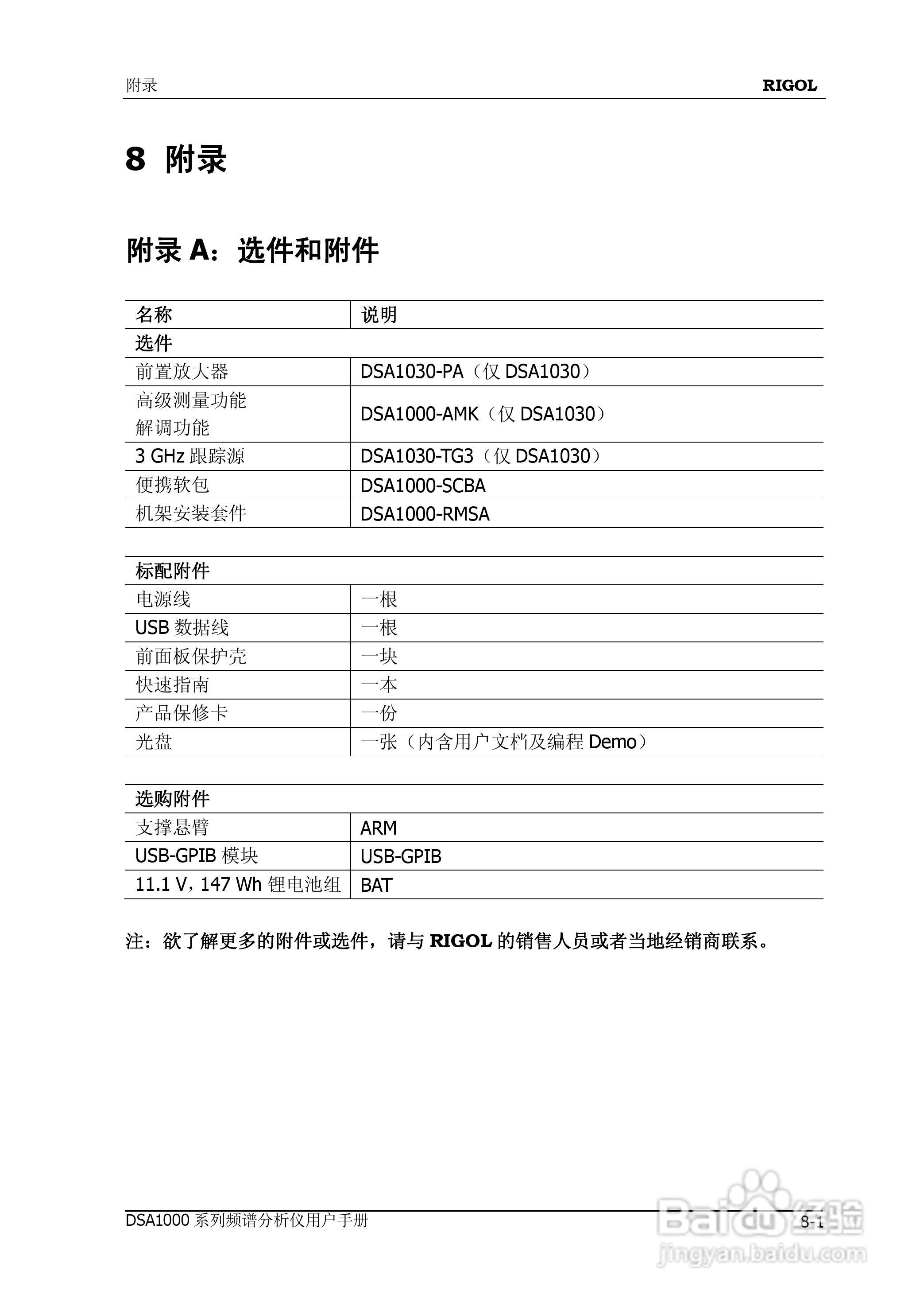 DSA1020频谱分析仪使用说明书:[27]