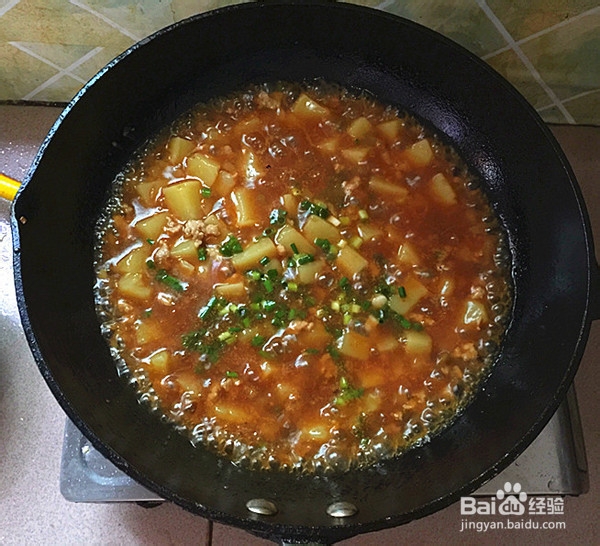 肉末烧米豆腐的制作方法