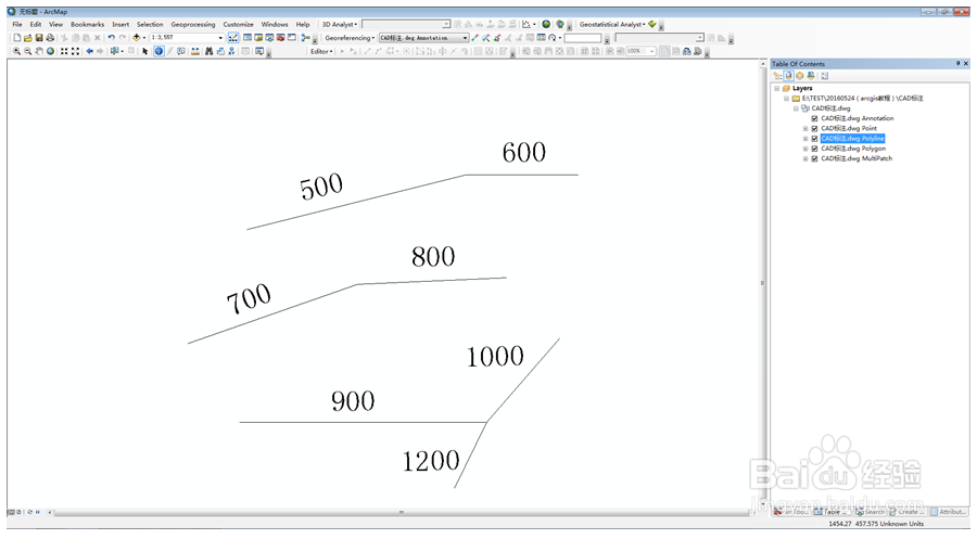 ArcGIS中如何关联Excel和CAD格式元素