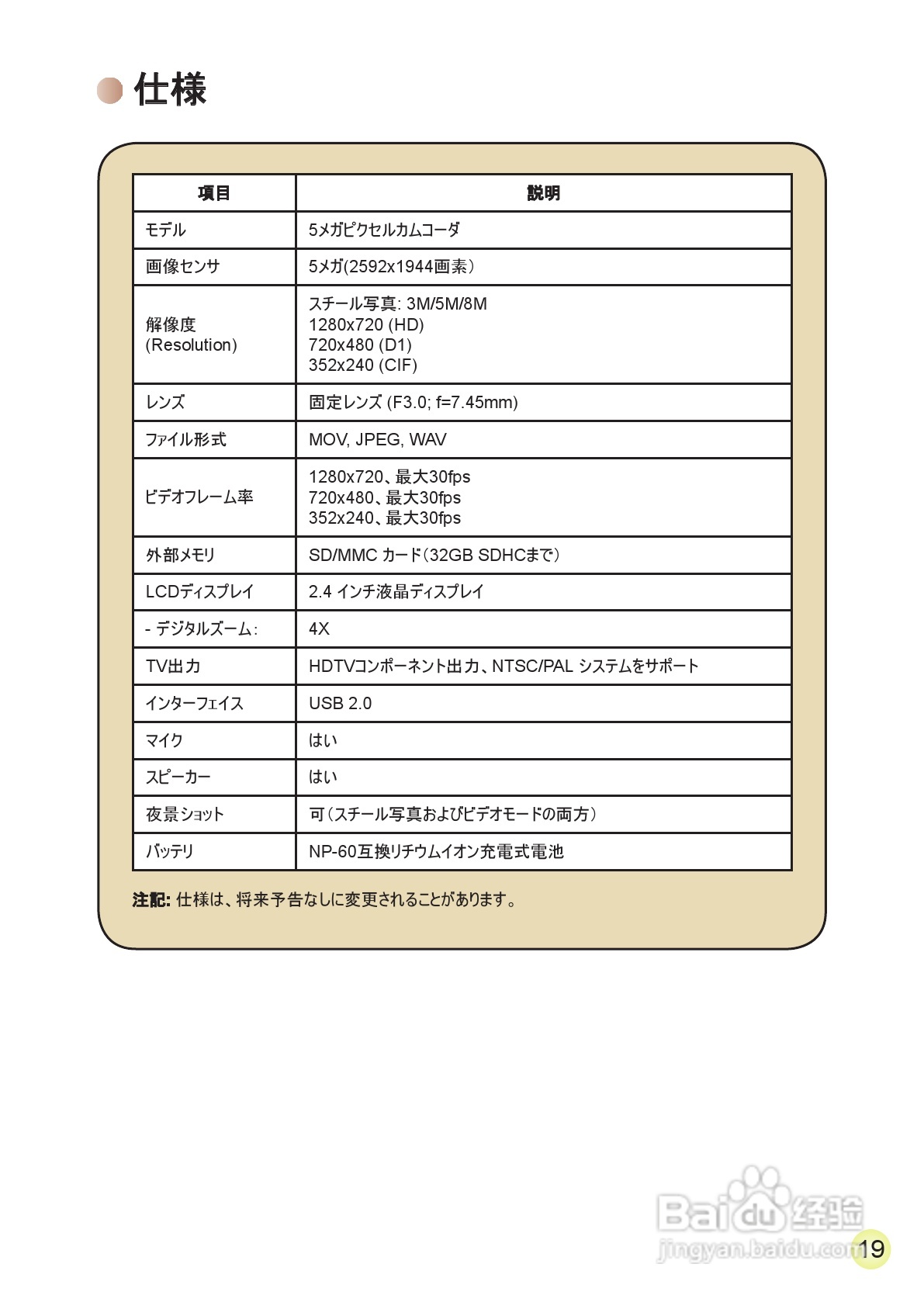 爱普泰克AHD-2数码摄像机使用说明书:[23]