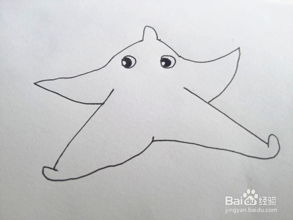 简笔画之海星的简单画法