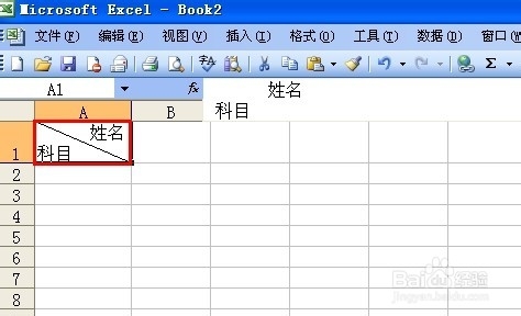 Excel单元格内如何添加多条斜线并添加内容