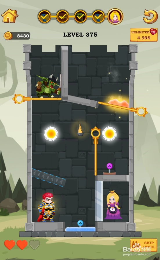 Super Hero Rescue的Level 375如何通过