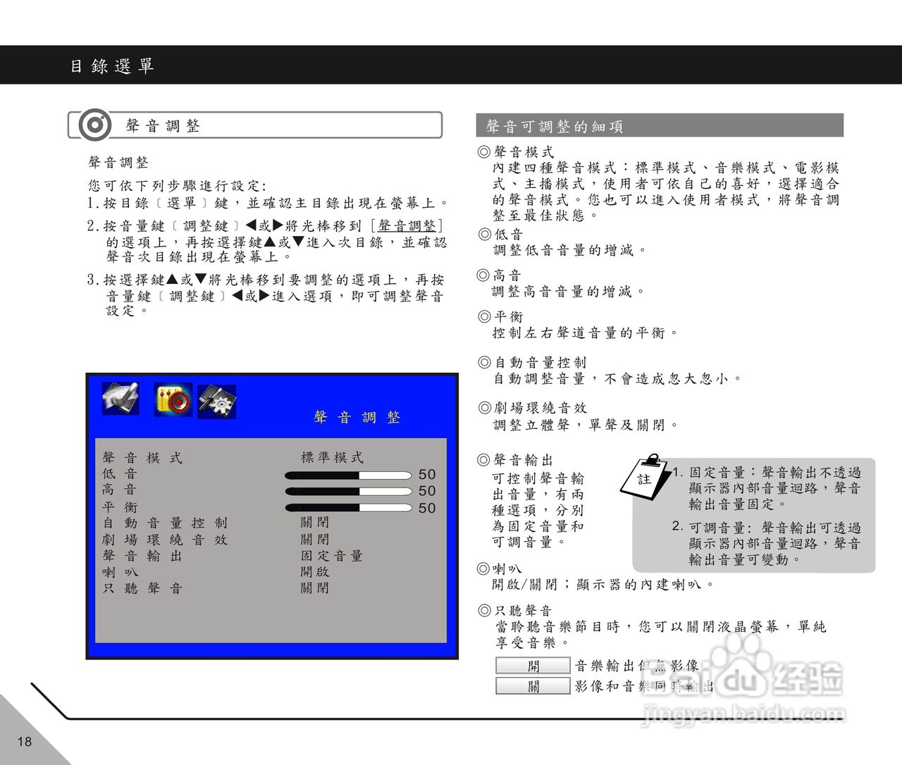 声宝LM-32X718型多媒体显示器说明书:[2]
