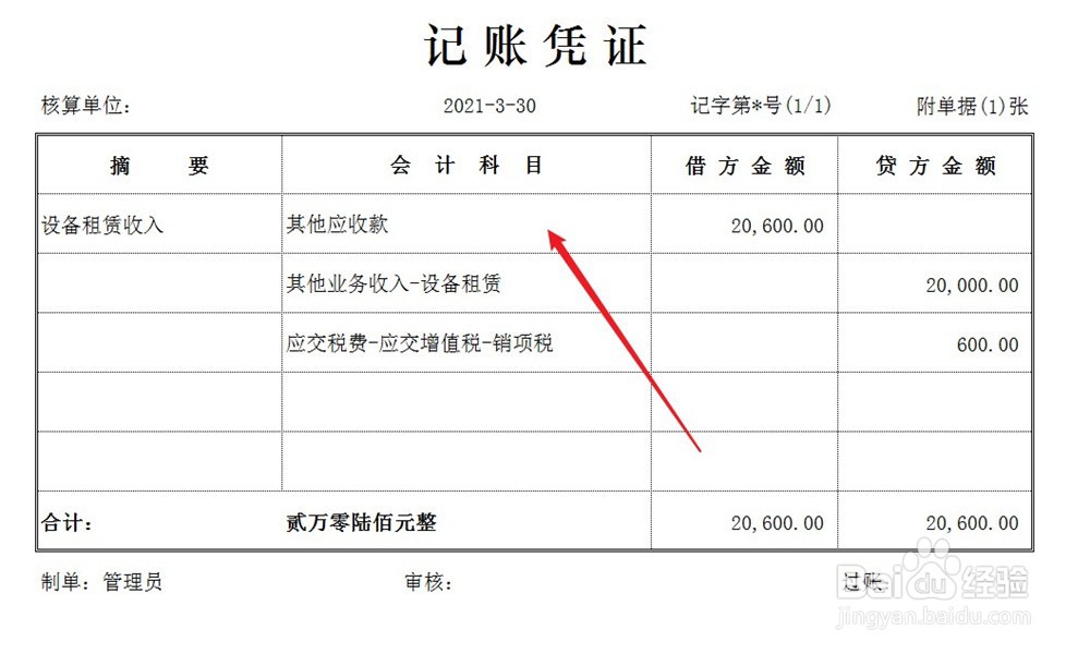 出租设备怎么做账
