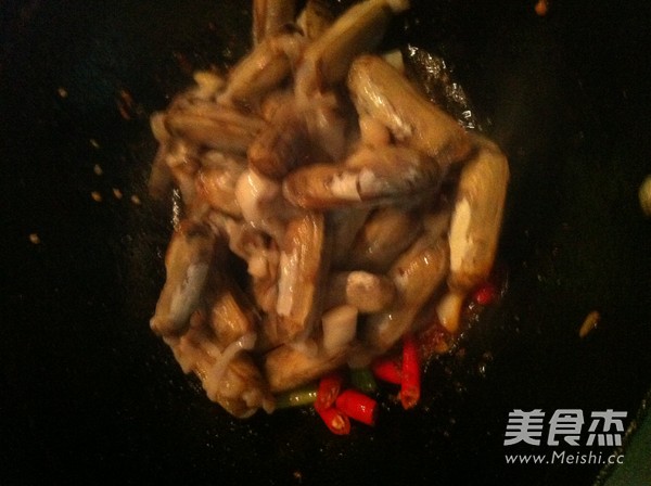 辣炒蛏子的做法