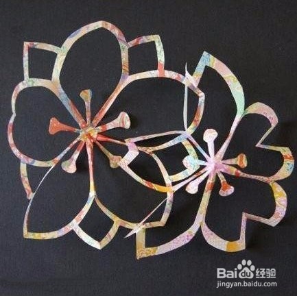 樱花剪纸手工制作
