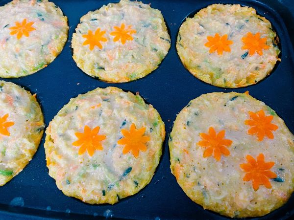 燕麦片蔬菜鸡蛋饼