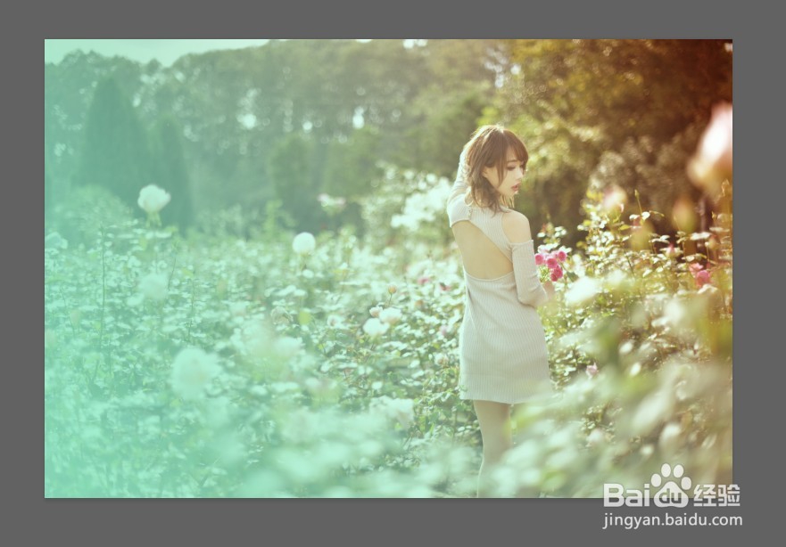 PS如何快速调出青橙色调的照片。