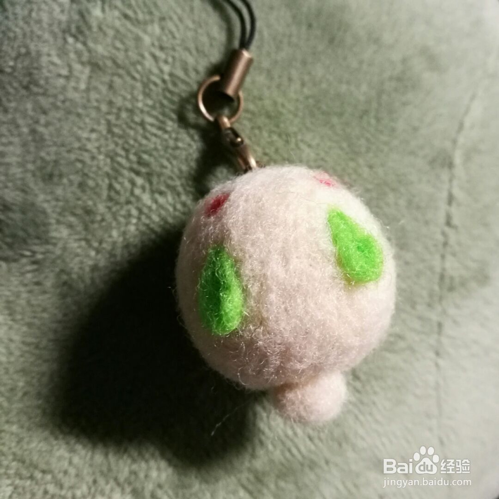 在家做的兔子挂件