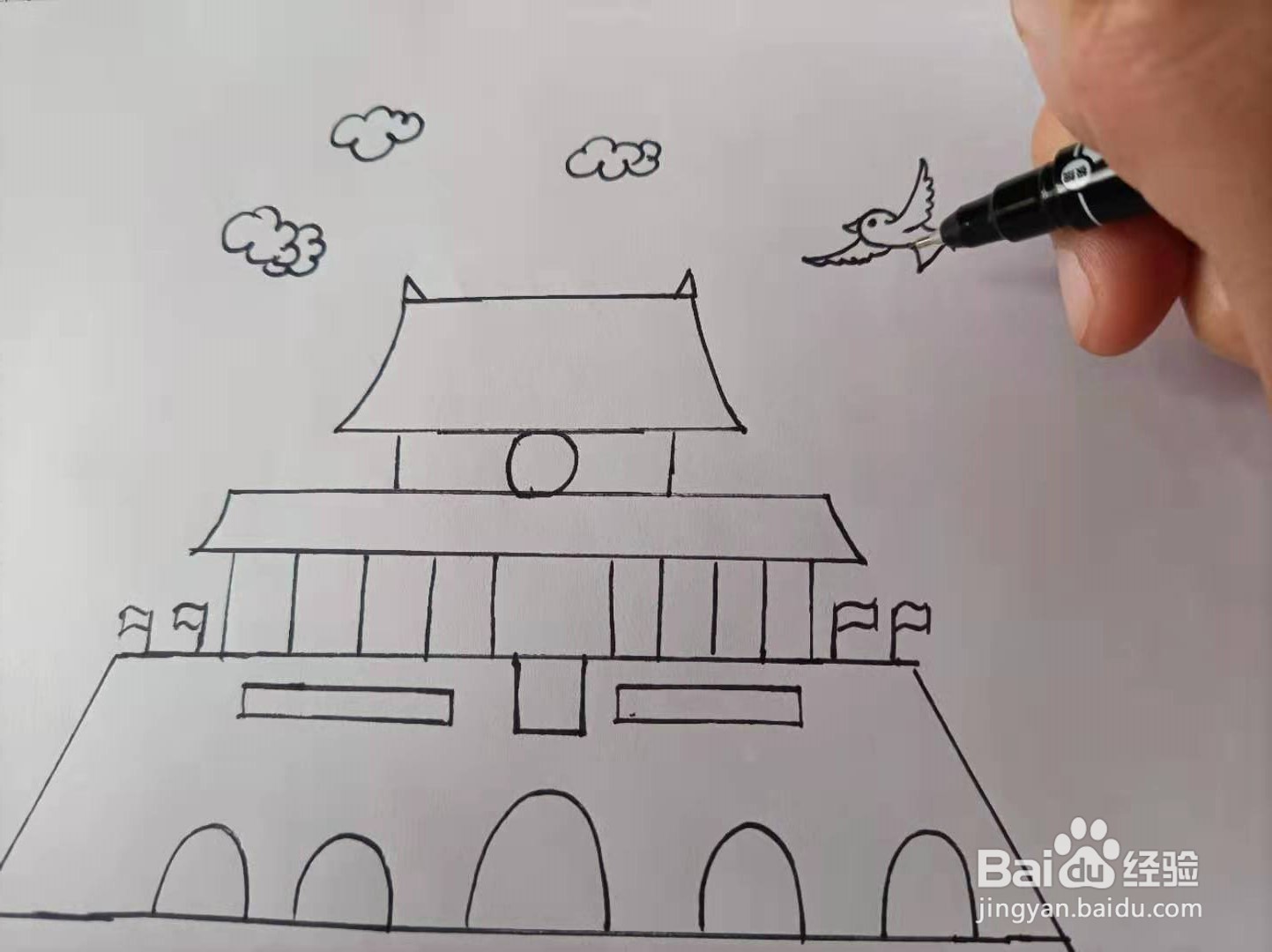 天安门怎么画漂亮？