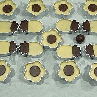 原味可可拼色豆沙酥的做法