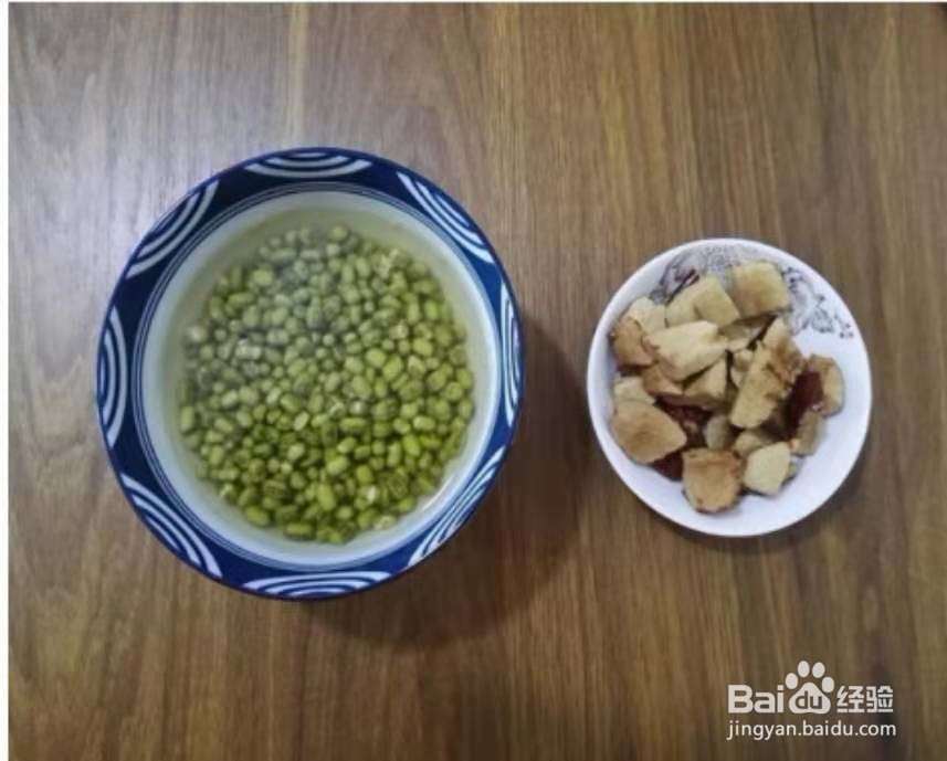 养生绿豆红枣粥