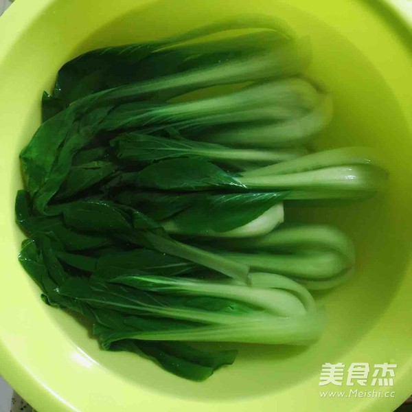 香菇虾仁醮汁上海青