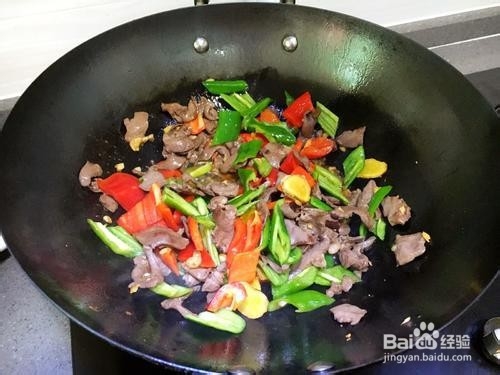 蒜香青椒炒猪心做法