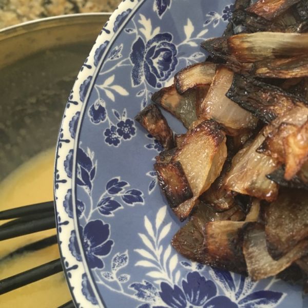 菠菜核桃芝士咸蛋糕