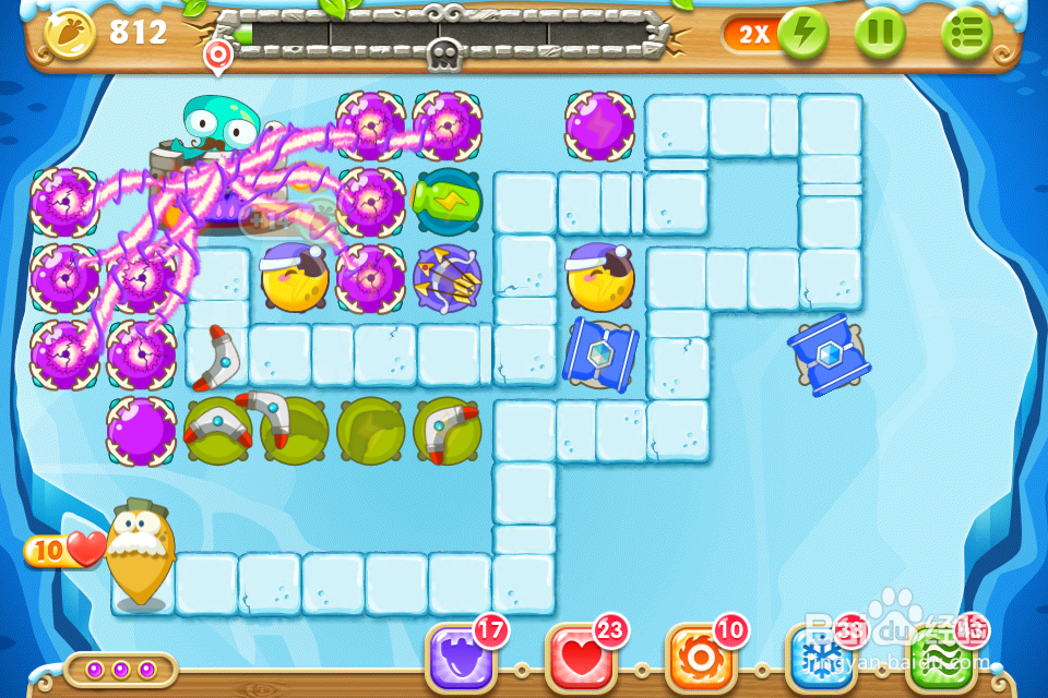 保卫萝卜2第103关金萝卜钻石图文攻略