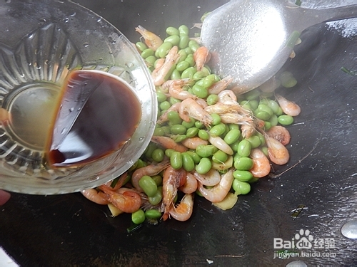 快手小炒:毛豆炒河虾