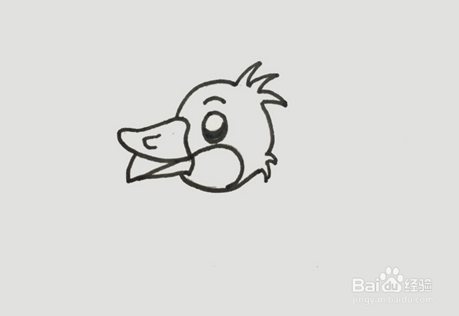 怎么画小鸭子的嘴巴