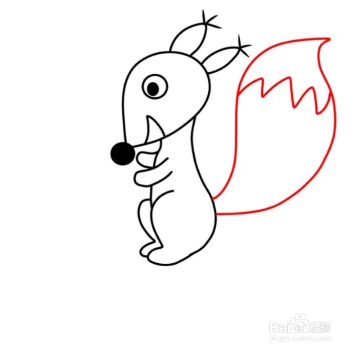 “小松鼠”怎么画？