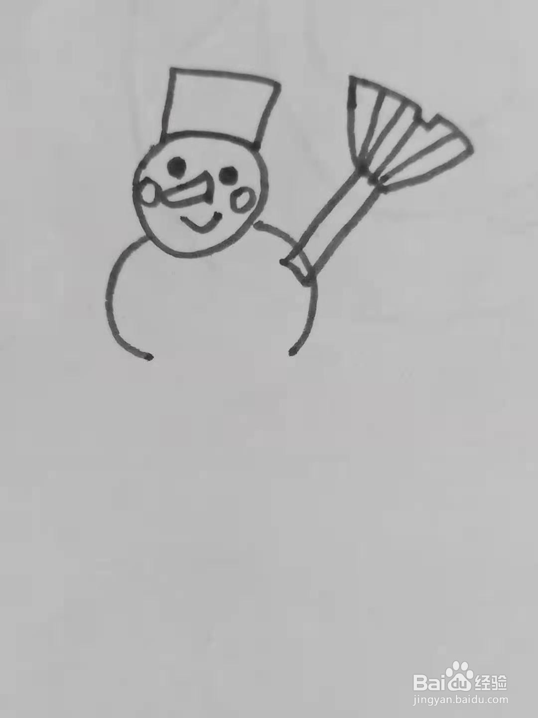 怎样画雪人
