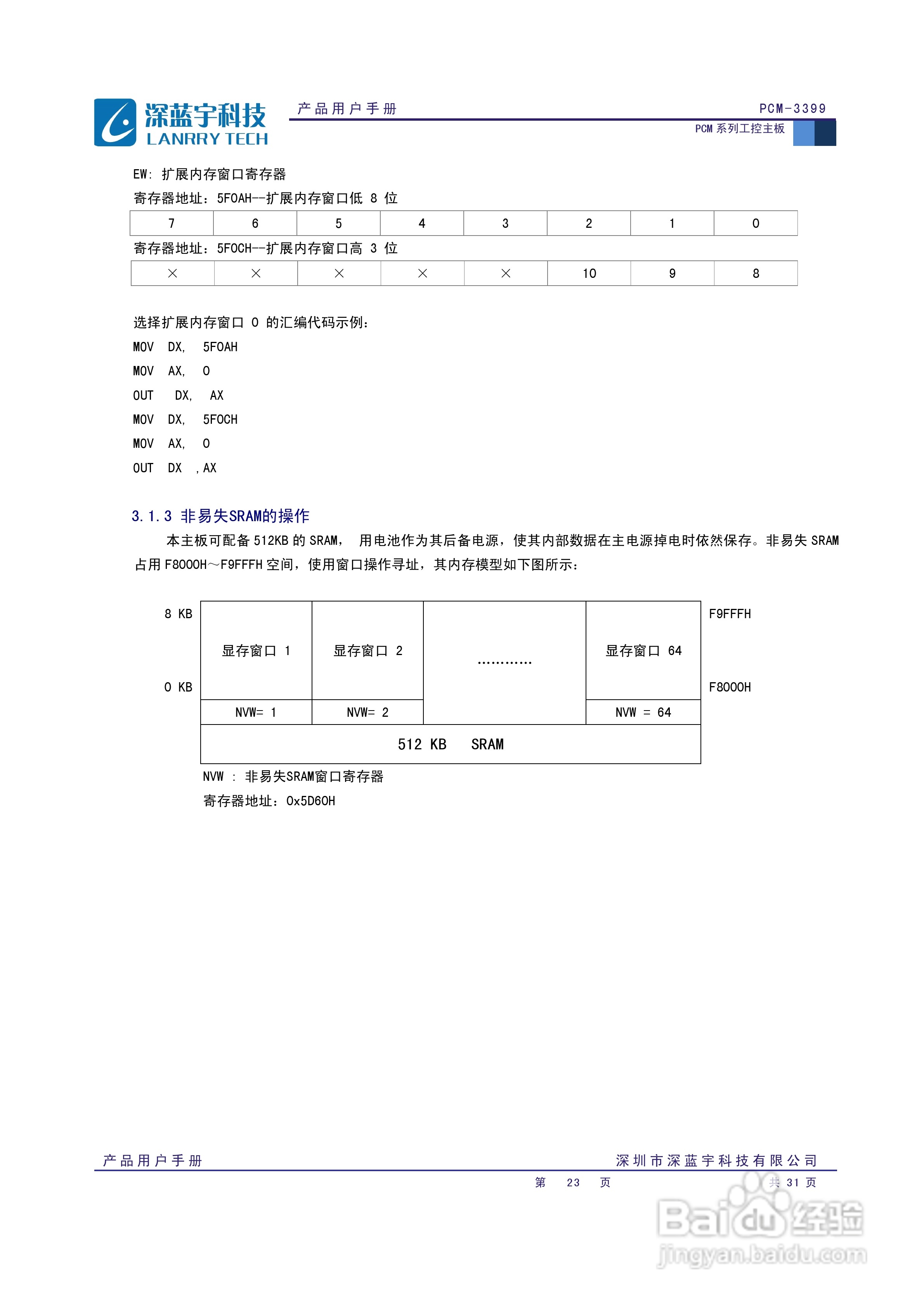 深蓝宇PCM-3399工业主板用户手册:[3]