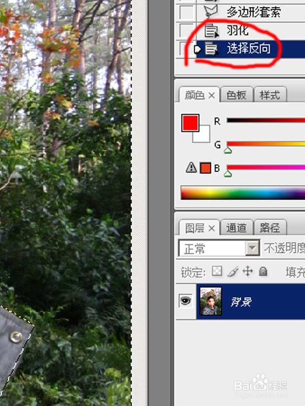 怎样改变照片中背景的色彩