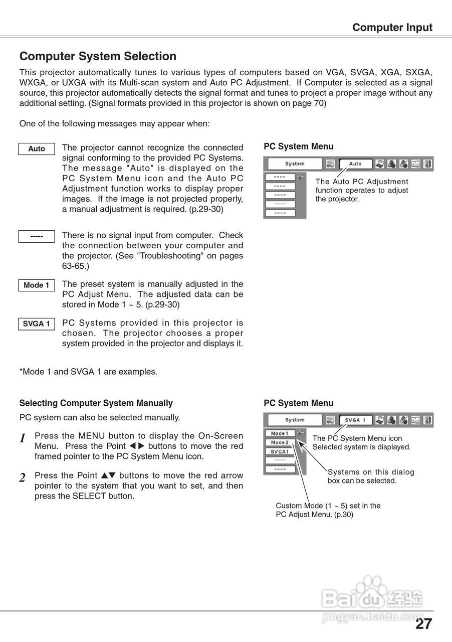 三洋 PLC-XW65K投影机说明书:[3]