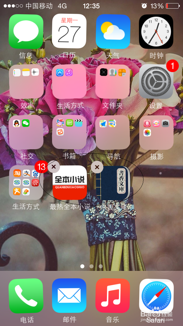 如何将苹果手机上的程序图标归类