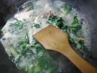 好吃的天菜芯螃蟹羹