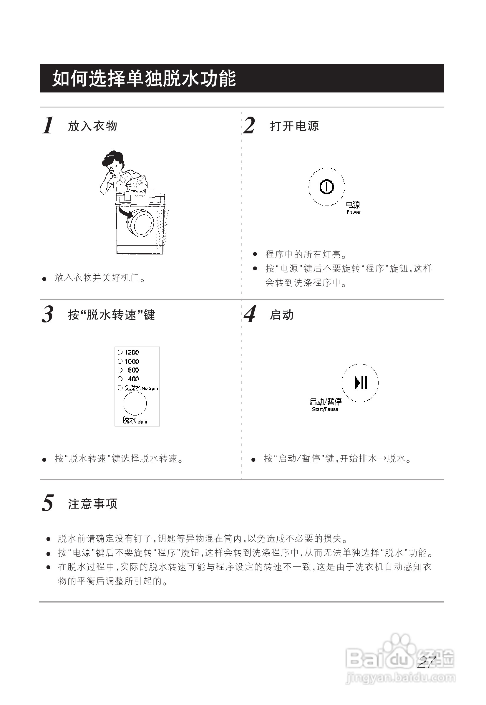 LG WD-A1220ED洗衣机使用说明书:[3]