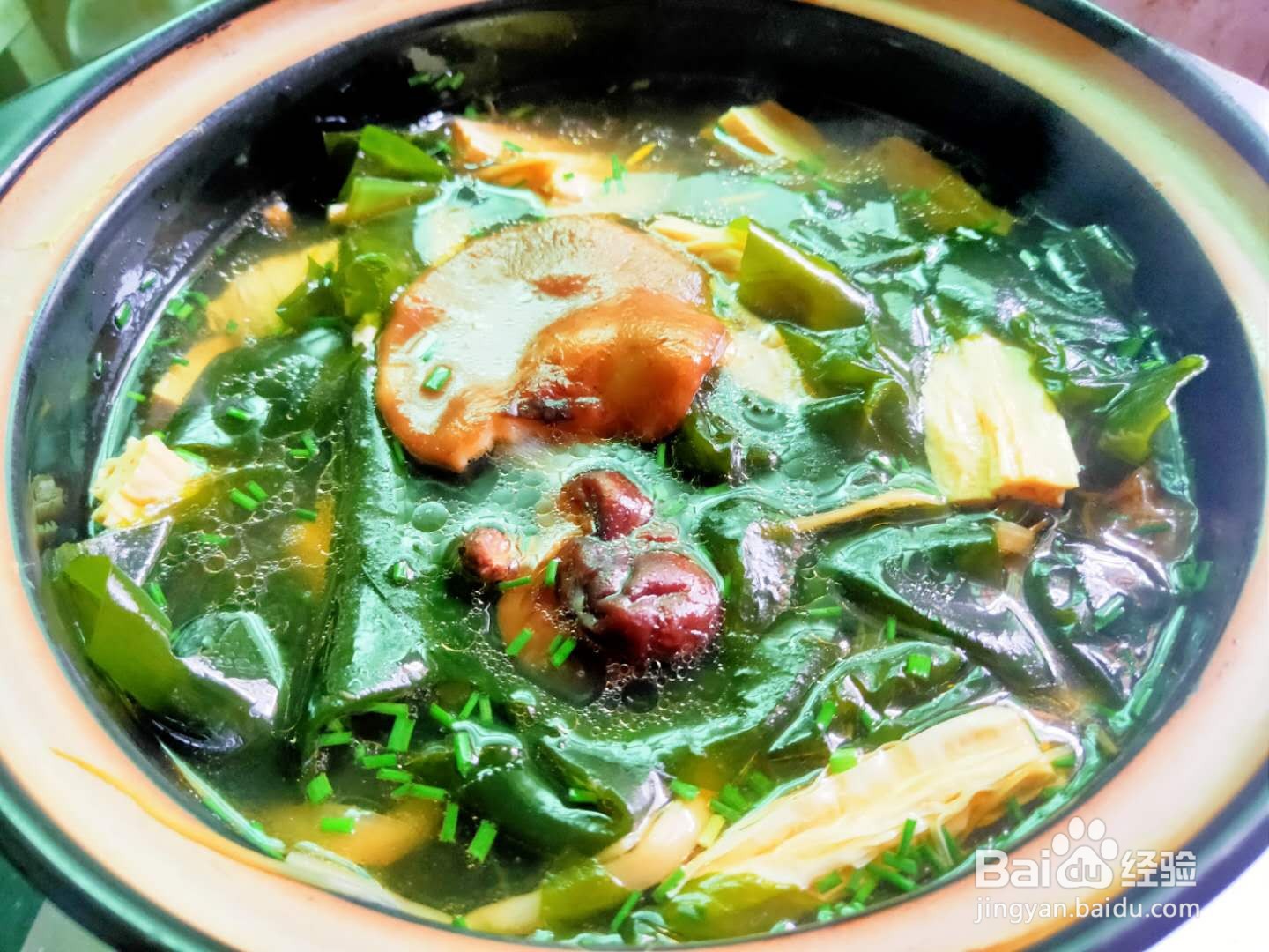 裙带菜香菇腐竹汤---养生菜系列