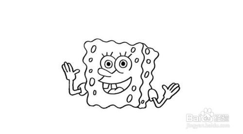 怎样海绵宝宝的简笔画教程