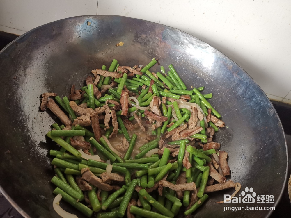 猪肉丝炒豇豆