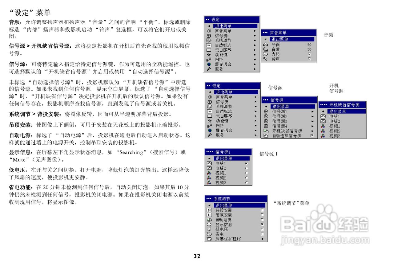 富可视 LP650投影机说明书:[4]