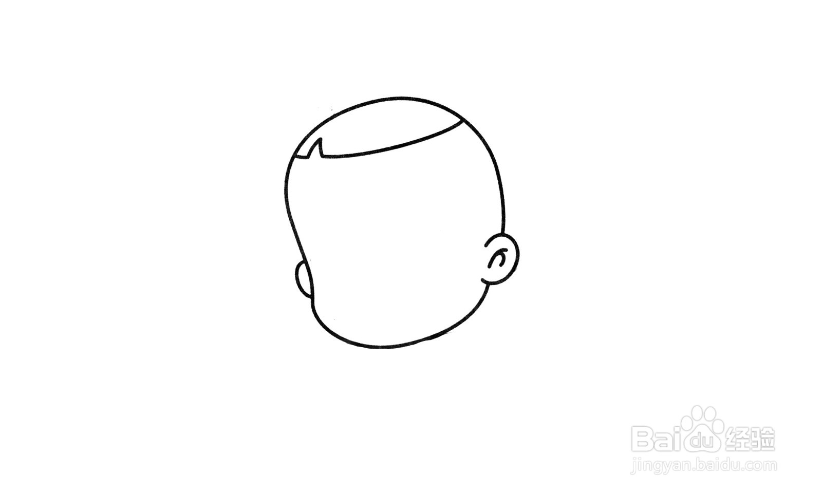 简笔画大头儿子头像怎么画？