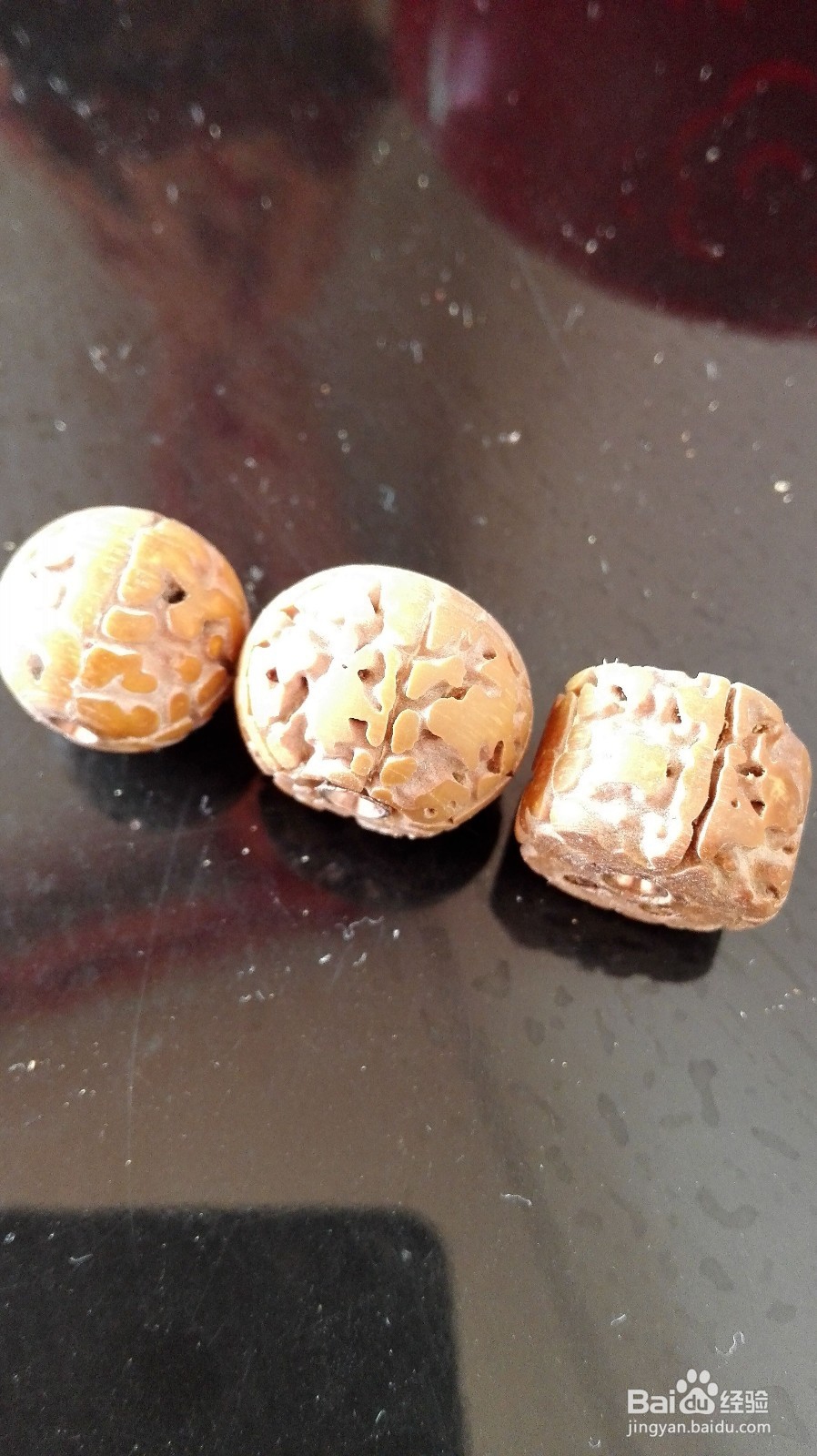 尼泊尔金刚菩提打磨无齿金刚圆珠桶珠镶嵌铜管