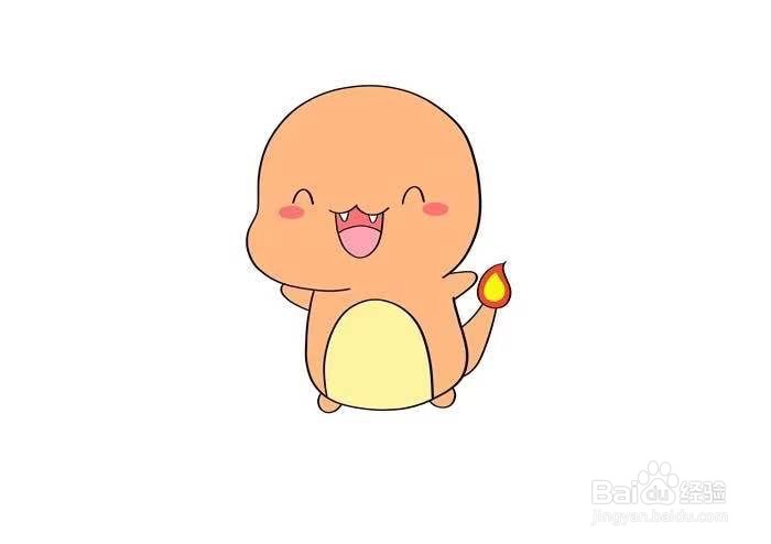 喷火龙的简笔画怎么画