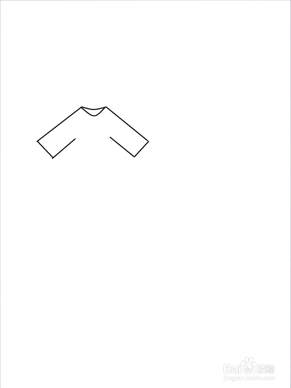 幼儿画衣裤的简单步骤