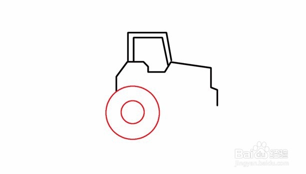 简笔画--如何画工程车打桩机