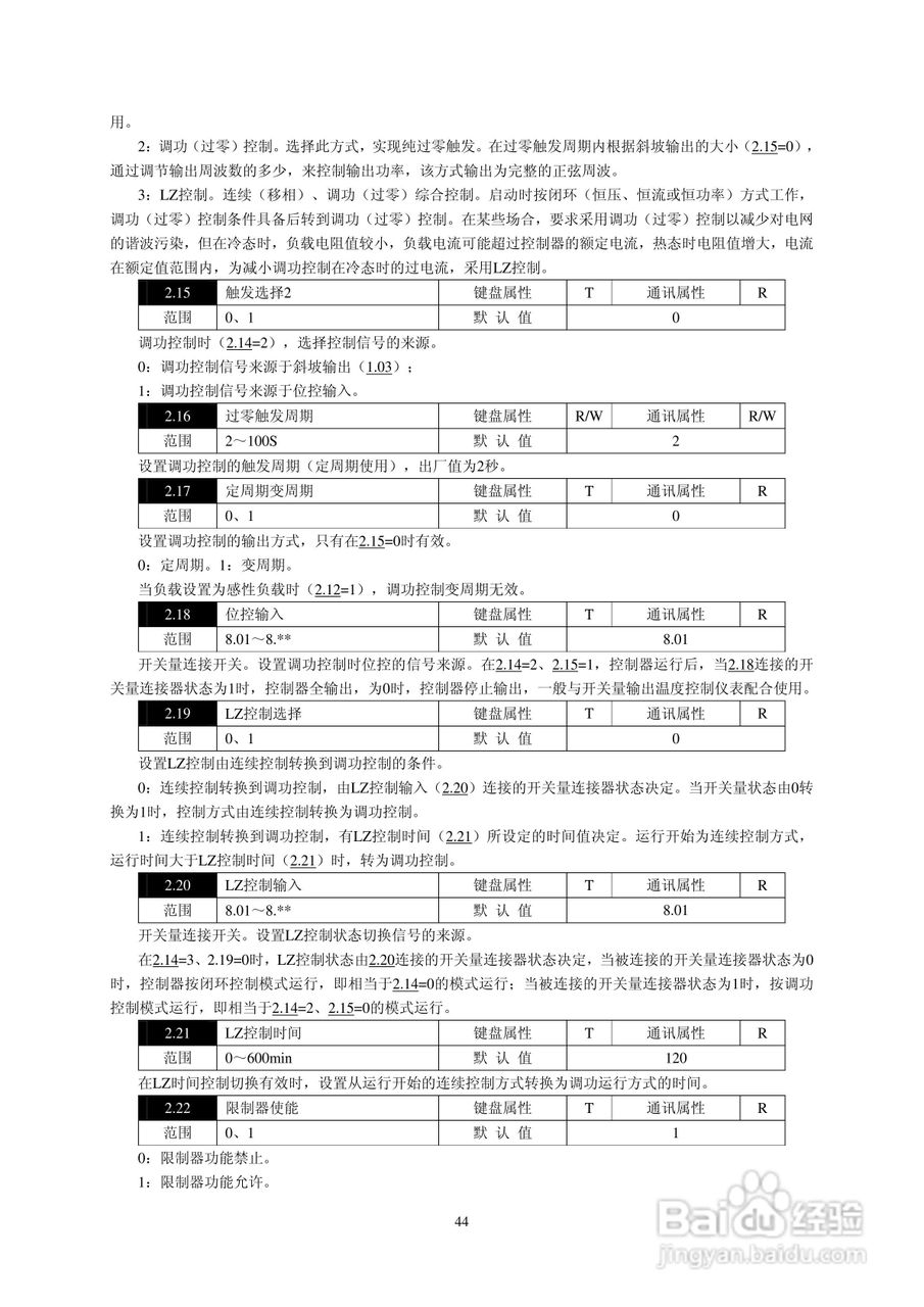 佳凯中兴JK3S三相全数字晶闸管功率控制器说明书:[5]