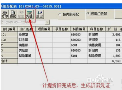 固定资产计提折旧操作流程