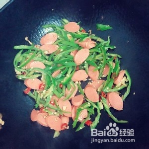 青椒鸡蛋火腿肠