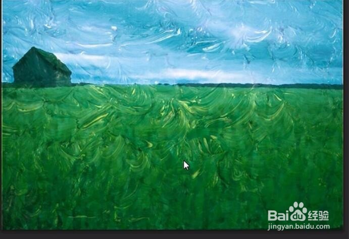 PS教程！风景画打造油画肌理效果